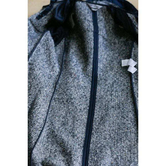 Sportmax Tweed Toggle Buttons Hooded Fall Wool Coat 14/L - Picture 9 of 15